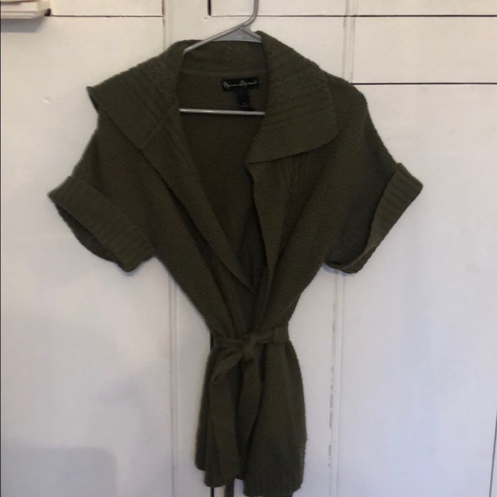 Army green sweater